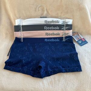 Reebok® Women's Boy Short 4 Pack Stretch Performance Seamless Panties Small NEW
